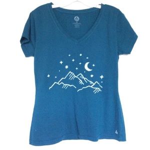 Starry Night Moon & Stars ✨ v neck t shirt